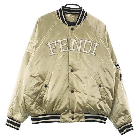 fendi silver leather jacket|fendi bomber jacket for women.